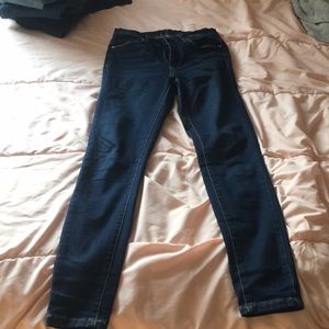 High end high rise skinny jean